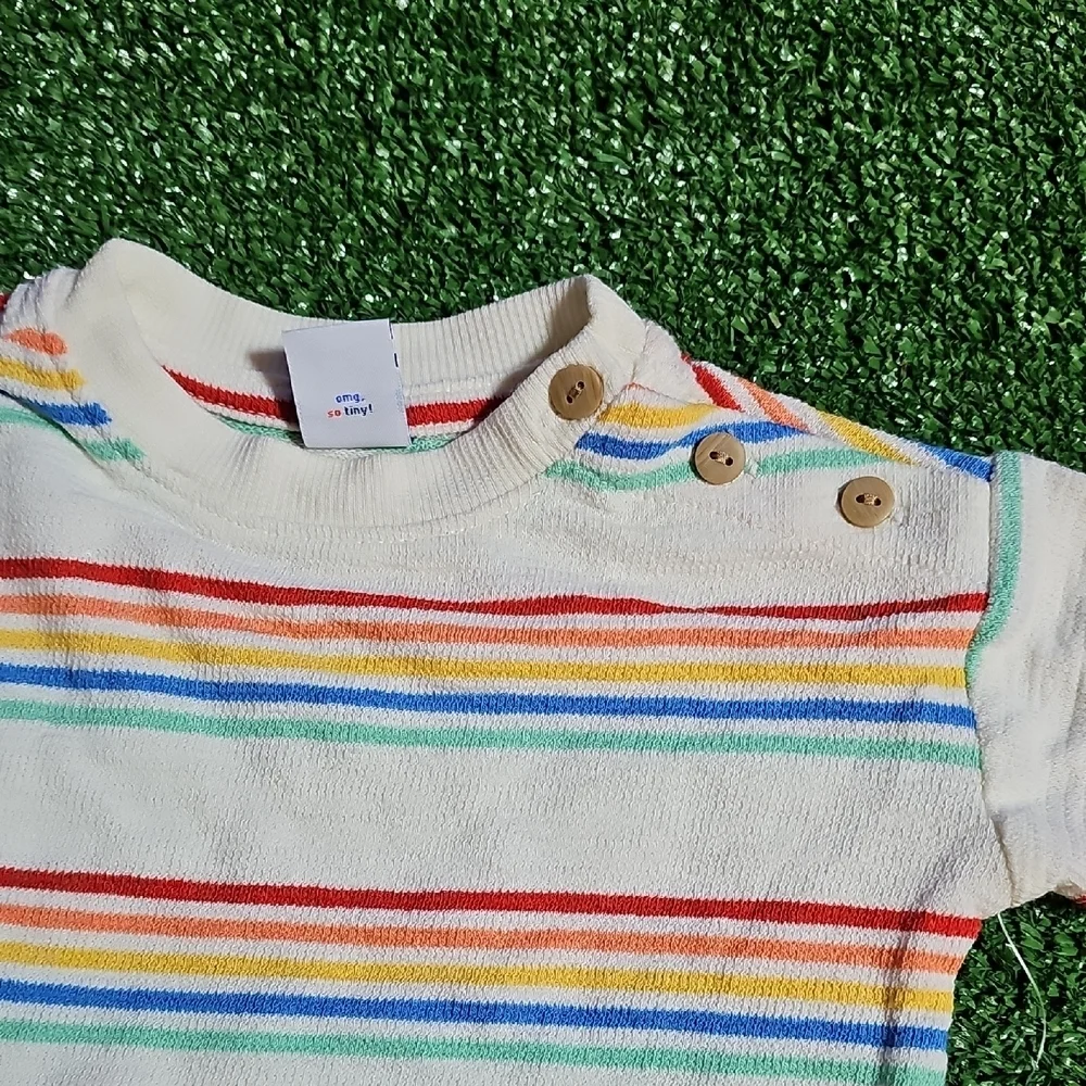 Old Navy Multicolor Striped Kids Tee